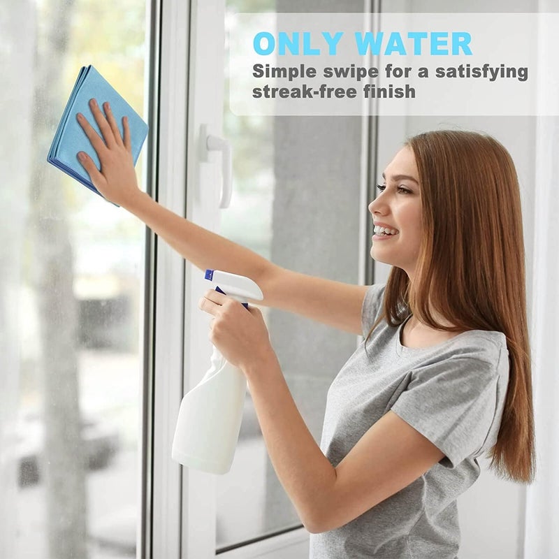Korwex Window Cleaning Cloth, Glass Cleaning Cloth, Streaks Schatches Free. (Blue Pack 2) - Image 5